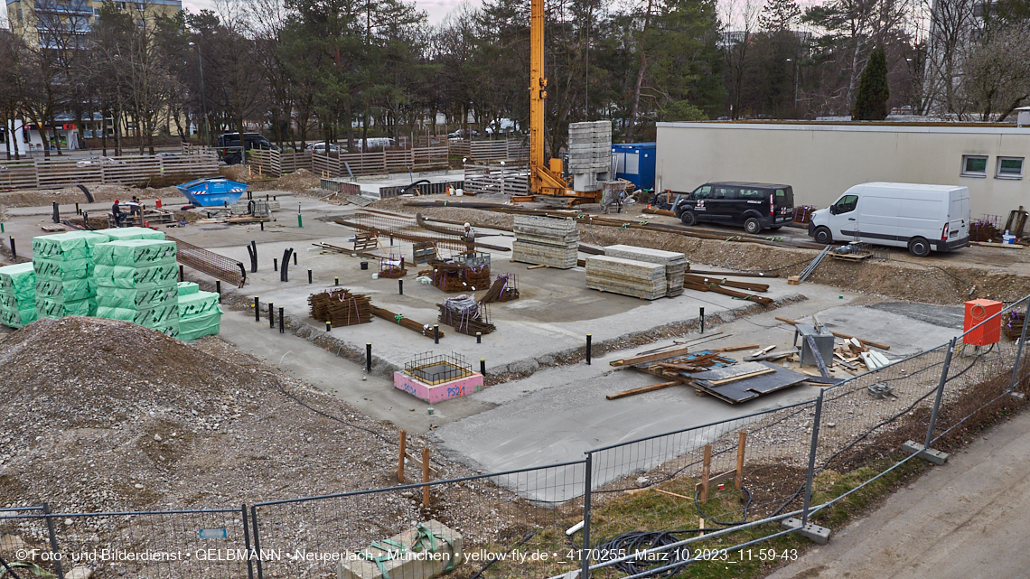 10.03.2023 - Baustelle Zum Haus für Kinder in Neuperlach